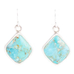 Puzzled Blue Turquoise Sterling Silver Earrings - Barse Jewelry