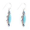 Regal Blue Turquoise and Apatite Sterling Silver Drop Earrings - Barse Jewelry