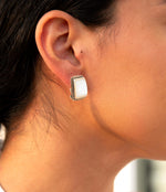 Roped Mother of Pearl Golden Clip Earrings - Barse Jewelry