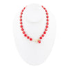 Scardale Red Shel Pearl Golden Necklace - Barse Jewelry