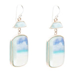 Scenic Blue Larimar and Sterling Silver Drop Earrings - Barse Jewelry