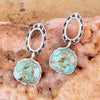 Sterling Silver Blue Turquoise Drop Earrings - Barse Jewelry