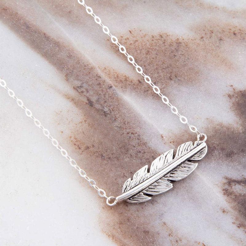 Sterling Silver Quill Necklace - Barse Jewelry