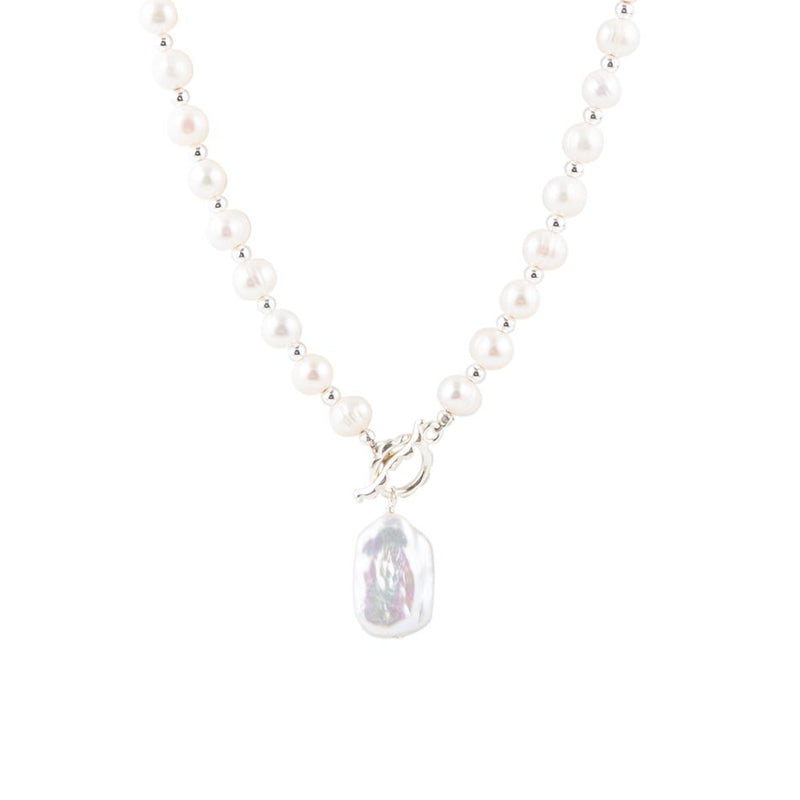 Sunday Best Pearl Toggle Necklace - Barse Jewelry