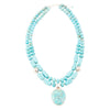 Turquoise Facets Sterling Silver Statement Necklace - Barse Jewelry