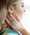 Turquoise Platter Statement Ring - Barse Jewelry