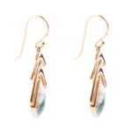 Arrows Turquoise and Spiny Oyster Matrix Drop Earrings - Barse Jewelry