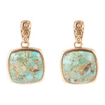 Balinese Turquoise Post Earrings - Barse Jewelry