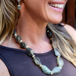 Bold Labradorite Statement Necklace - Barse Jewelry