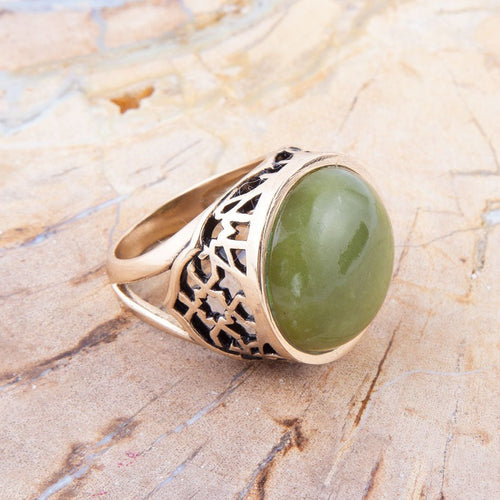 Statement jade clearance ring