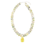 Chartruese Green Lemon Jade Statement Necklace - Barse Jewelry