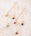 Cheyenne Agate Chandelier Earrings - Barse Jewelry