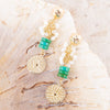 Dani Turquoise and Shell Drop Earrings - Barse Jewelry