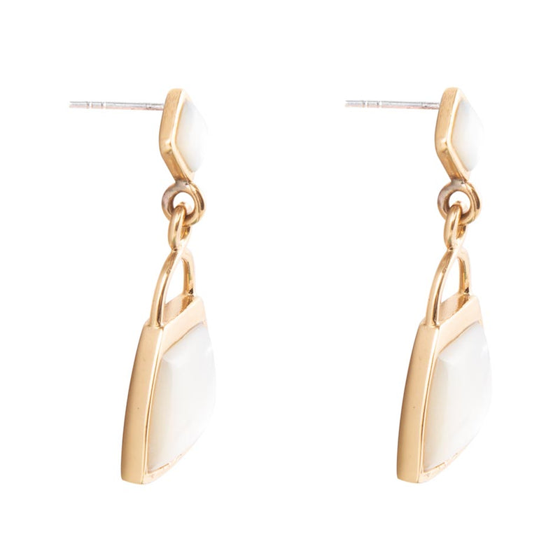 Decked Out Mother of Pearl Post Earrings - Barse Jewelry