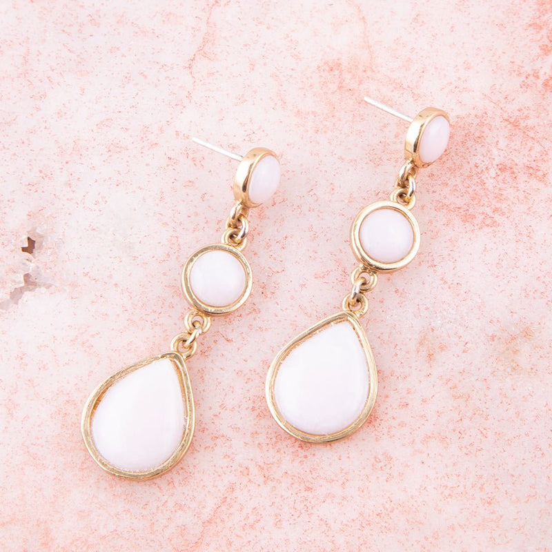 Drops of Pink Opal Earrings - Barse Jewelry