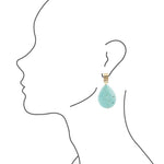 Durango Turquoise Slab Earrings - Barse Jewelry