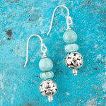 Durango Turquoise Sterling Silver Drop Earrings - Barse Jewelry