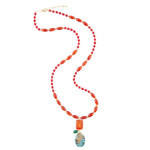 Earthly Jewels Long Agate Slab Necklace - Barse Jewelry