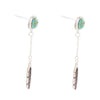 Feather Turquoise and Sterling Silver Earrings - Barse Jewelry