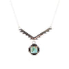 Genuine Turquoise and Sterling Silver Aztec Necklace - Barse Jewelry