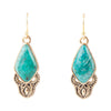 Ikkat Chrysocolla Earrings - Barse Jewelry