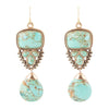 Imara Turquoise Statement Earrings - Barse Jewelry