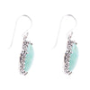 Intricate Green Turquoise and Sterling Silver Earrings - Barse Jewelry