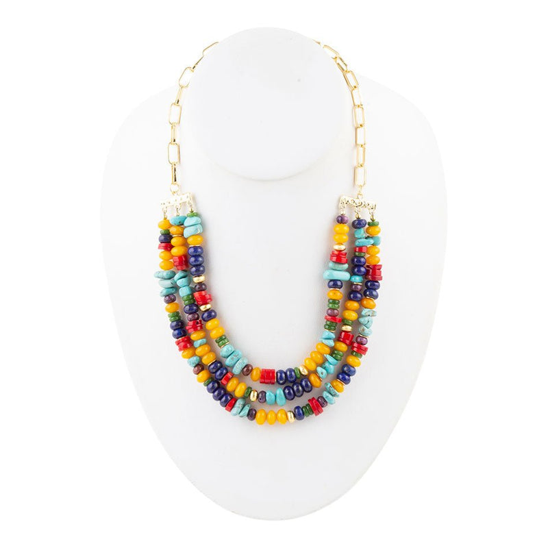 Juicy Multi-Stone Statement Necklace - Barse Jewelry