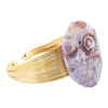 Lilac Agate Satement Cuff Bracelet - Barse Jewelry