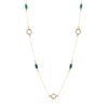 Long Delicate Chrysocolla and Bronze Necklace - Barse Jewelry