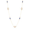 Long Delicate Lapis and Bronze Necklace - Barse Jewelry