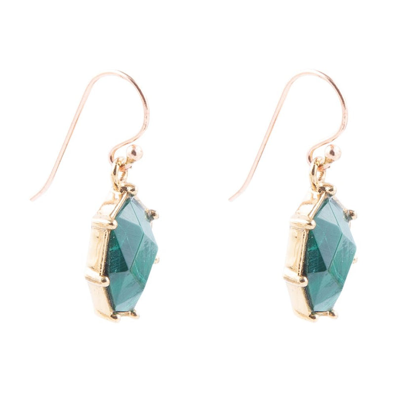 Lukcy 7's Earrings - Malachite - Barse Jewelry