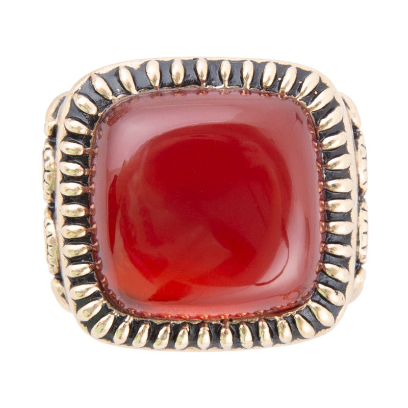 Madiera Carnelian Statement Ring - Barse Jewelry