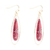 Magenta Jasper Teardrop Statement Earring - Barse Jewelry