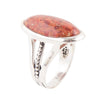 Orange Sponge Coral Oval Ring - Barse Jewelry