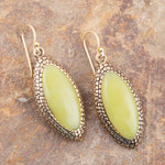 Palios Green Jade Drop Earrings - Barse Jewelry