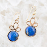 Petals of Lapis Drop Earrings - Barse Jewelry