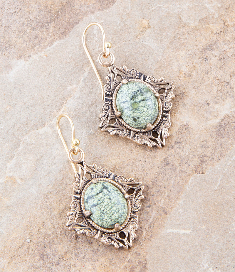 Serpentine Drop Earrings - Barse Jewelry