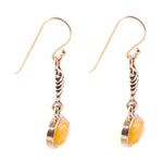 Simply Orange Quartz Drop Earrings - Barse Jewelry