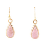 Smooth Teardrop Rhodonite Earring - Barse Jewelry