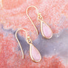 Smooth Teardrop Rhodonite Earring - Barse Jewelry