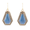 Trapezoid Tile Lapis Earrings - Barse Jewelry