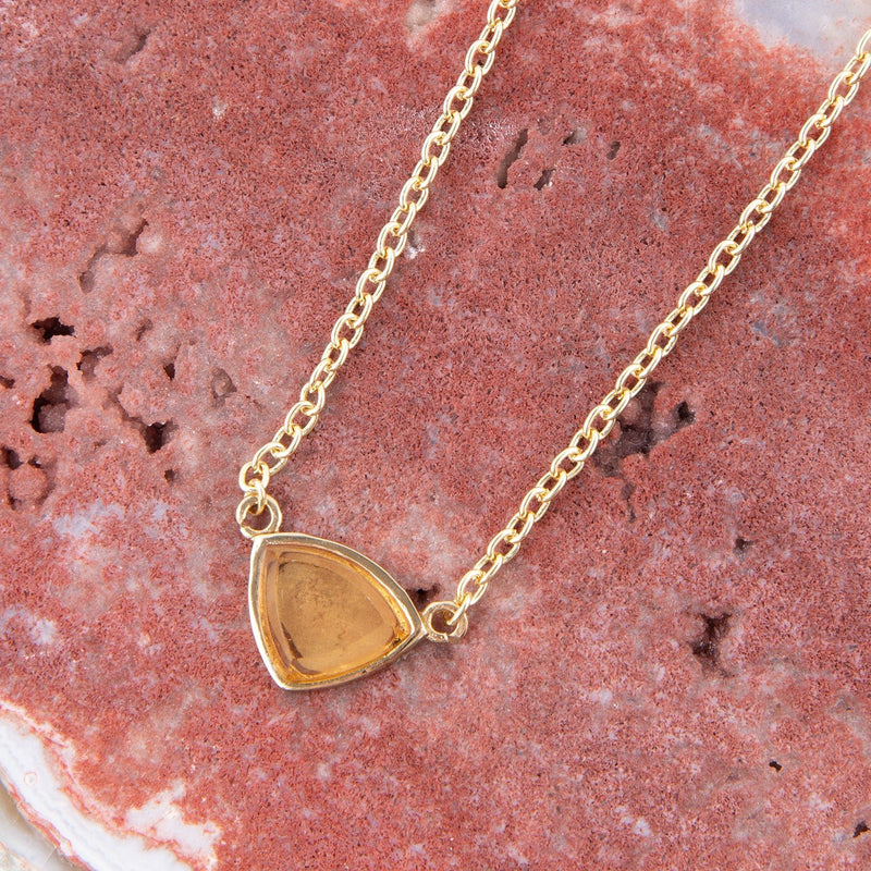 Trident Citrine and Bronze Necklace - Barse Jewelry