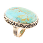 Turquoise Platter Statement Ring - Barse Jewelry