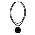 Xavier Black Onyx Pendant Necklace - Barse Jewelry